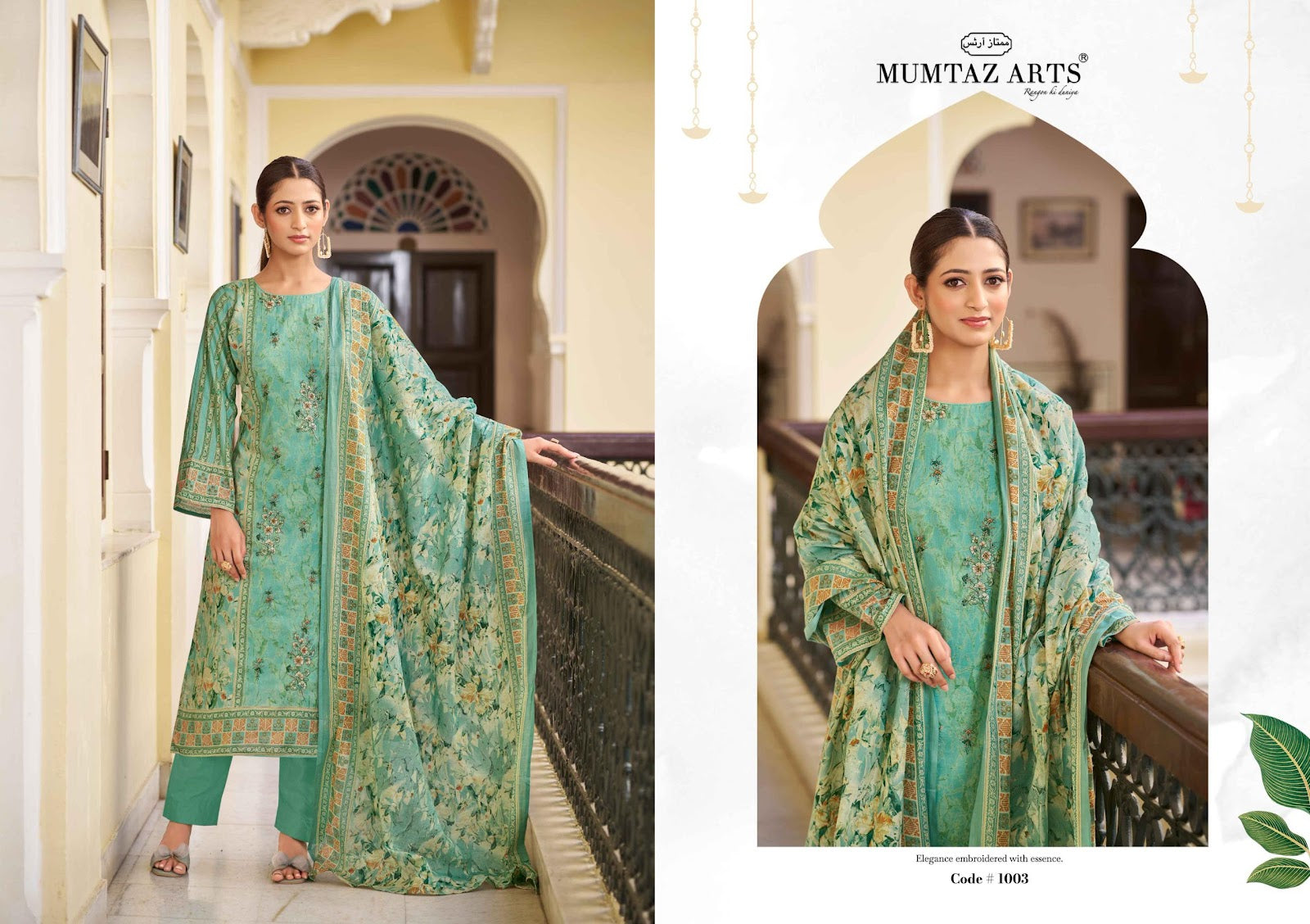 Sakshi 0306 Mumtaz Arts Lawn Cotton Karachi Salwar Suits Supplier India