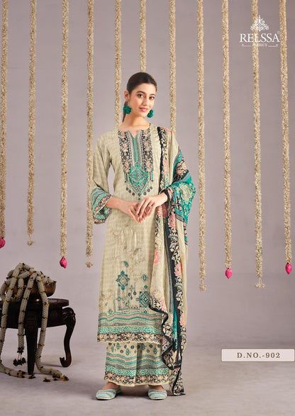 Sakshi 9 Relssa Fabrics Plazzo Style Suits Wholesale Price