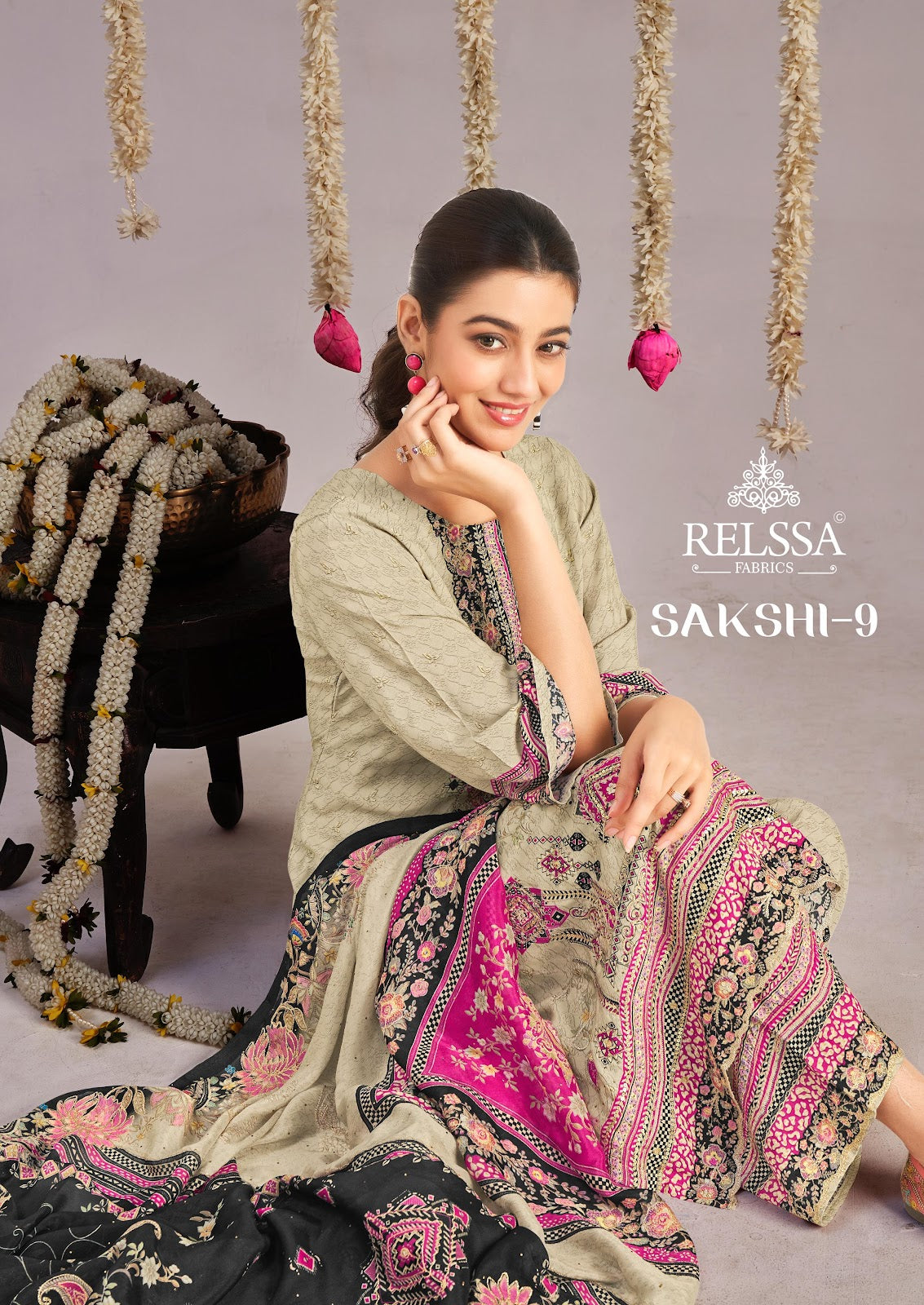 Sakshi 9 Relssa Fabrics Plazzo Style Suits Wholesale Price