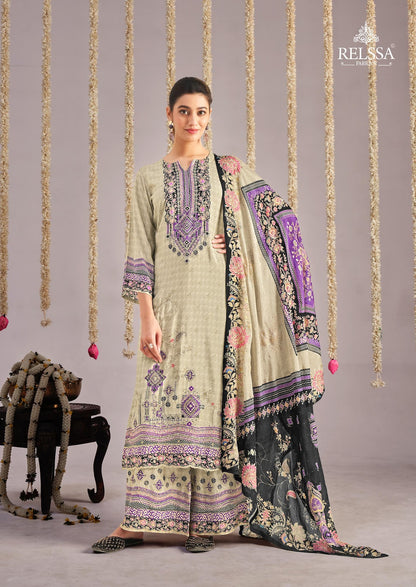 Sakshi 9 Relssa Fabrics Plazzo Style Suits Wholesale Price