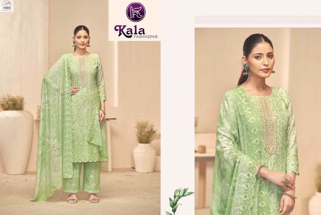 Sakshi Kala Fashion Pc Cotton Plazzo Style Suits Supplier India