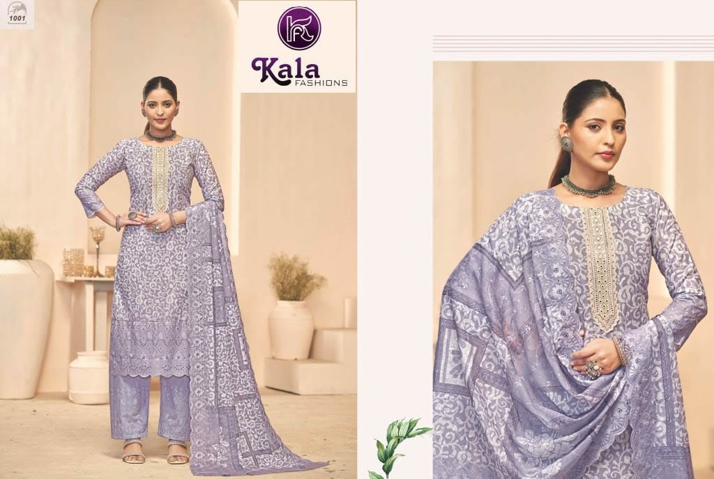 Sakshi Kala Fashion Pc Cotton Plazzo Style Suits Supplier India