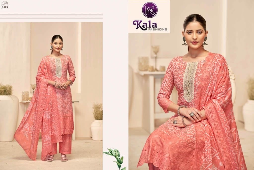 Sakshi Kala Fashion Pc Cotton Plazzo Style Suits Supplier India