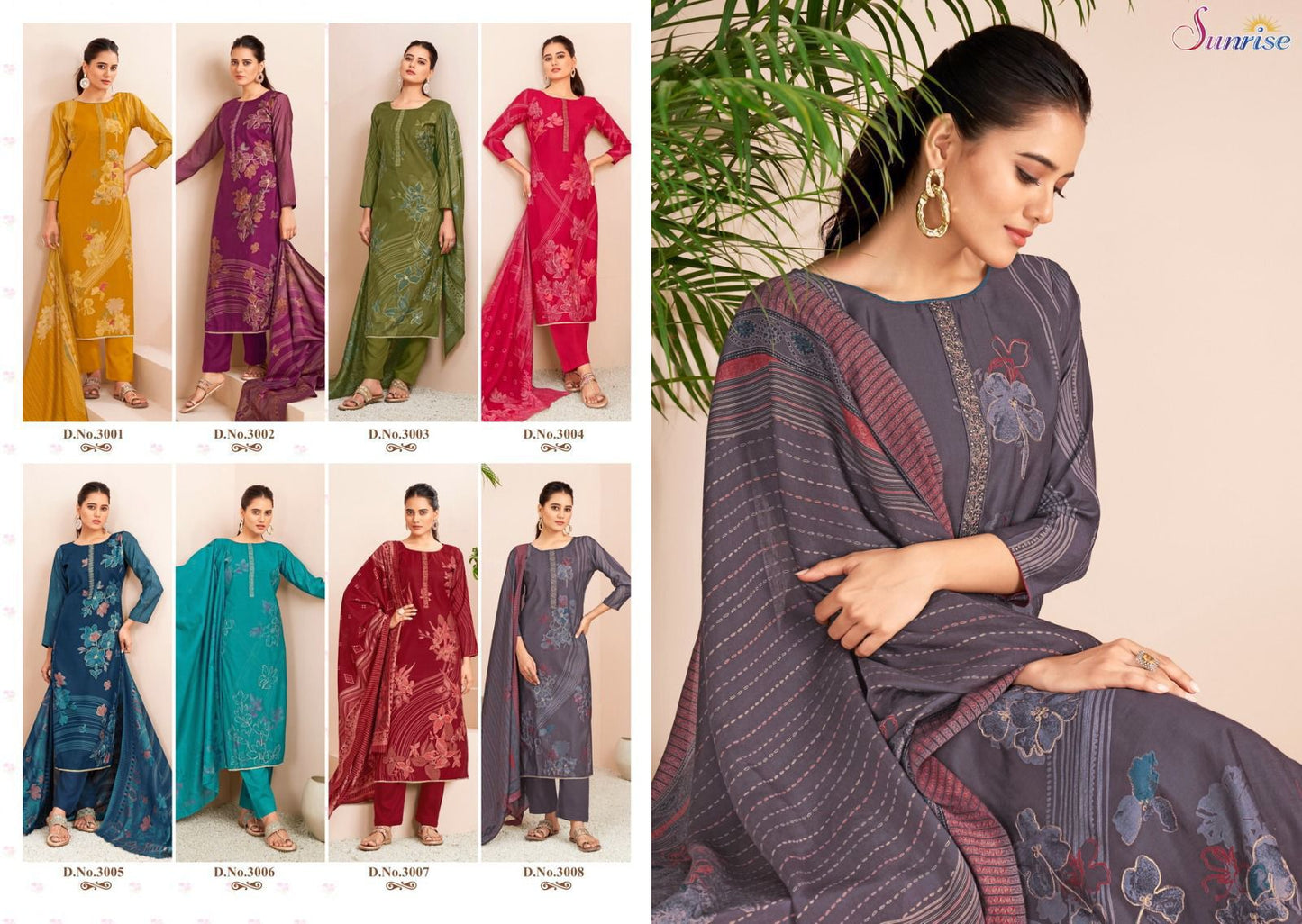 Sakshi Silk Vol 3 Sunrise Modal Silk Pant Style Suits