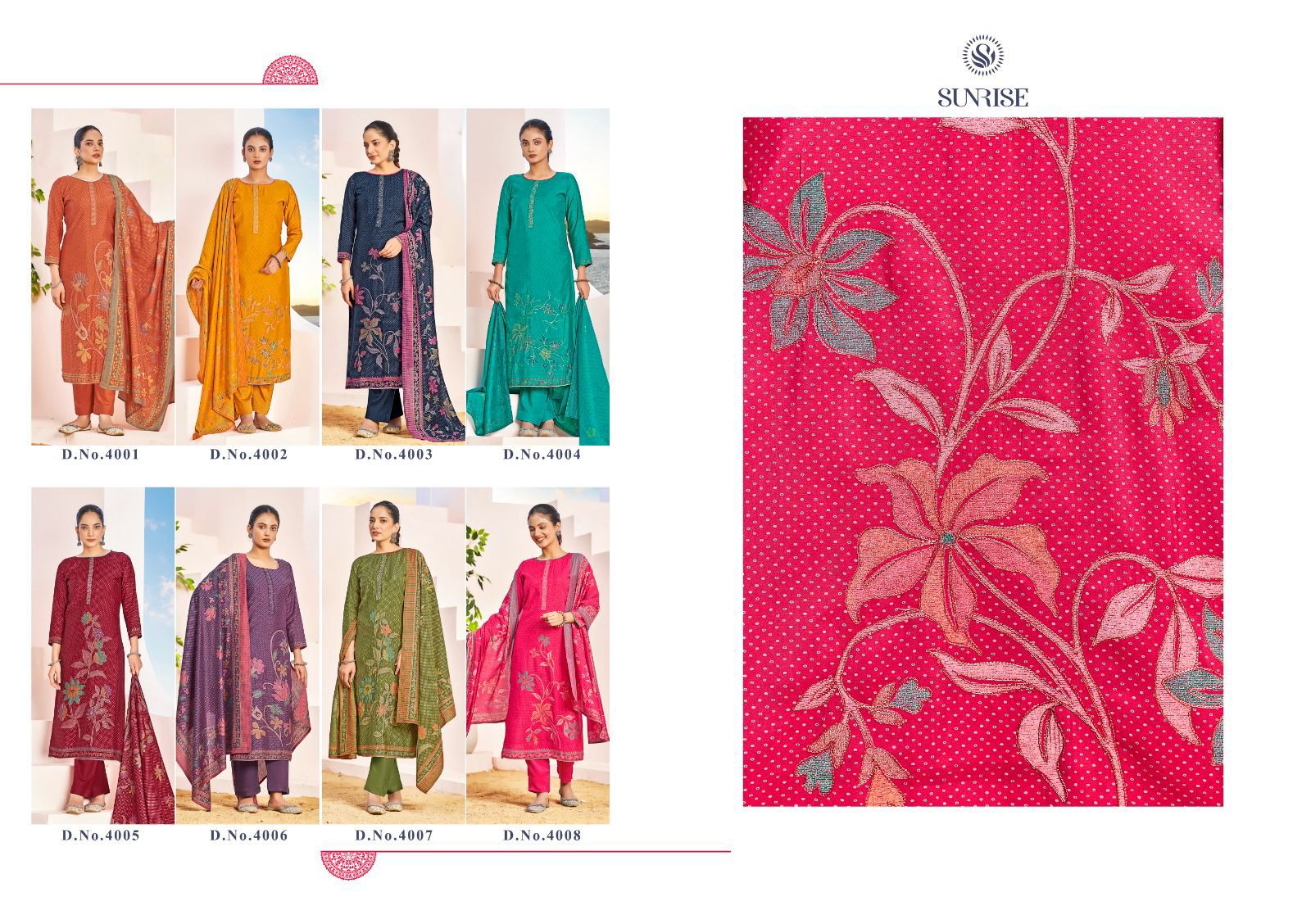 Sakshi Silk Vol 5 Sunrise Modal Silk Pant Style Suits Exporter