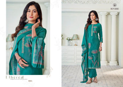 Sakshi Silk Vol 8 Sunrise Modal Silk Pant Style Suits Wholesale Rate