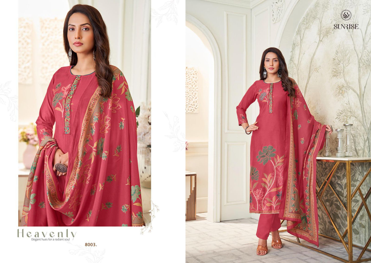 Sakshi Silk Vol 8 Sunrise Modal Silk Pant Style Suits Wholesale Rate