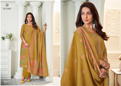 Sakshi Silk Vol 8 Sunrise Modal Silk Pant Style Suits Wholesale Rate