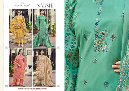Sakshi Vol 2 Mumtaz Arts Cambric Karachi Salwar Suits Wholesaler Gujarat