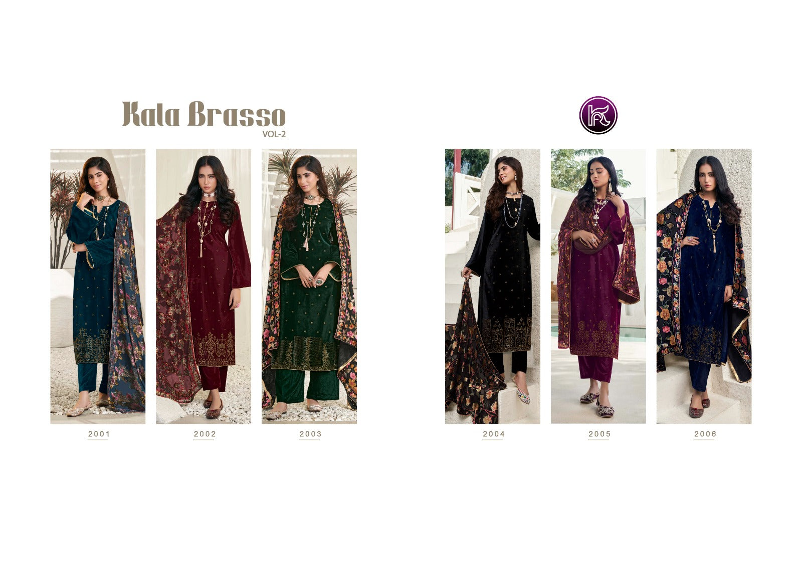 Sale Sale Brasso Vol 2 Kala Fashion Velvet Suits Exporter Ahmedabad