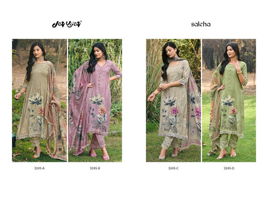 Saleha 3245 Jay Vijay Moga Silk Pant Style Suits Wholesale Price