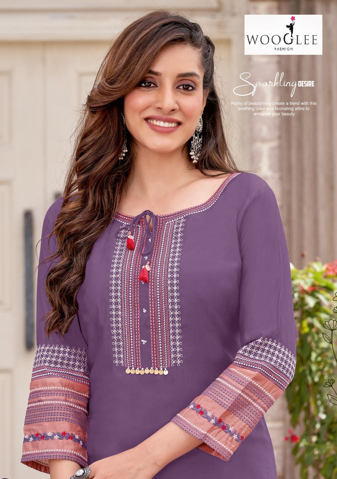 Salonee Vol 8 Wooglee Rayon Long Straight Kurti Wholesale Price