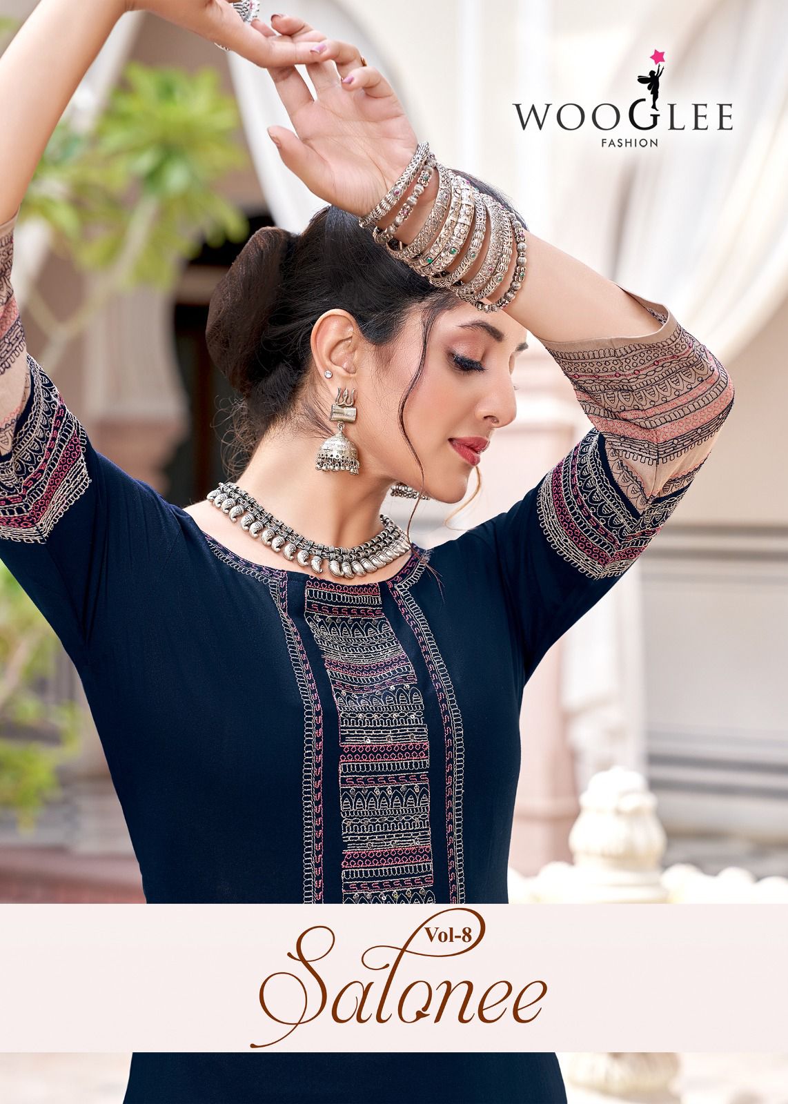 Salonee Vol 8 Wooglee Rayon Long Straight Kurti Wholesale Price