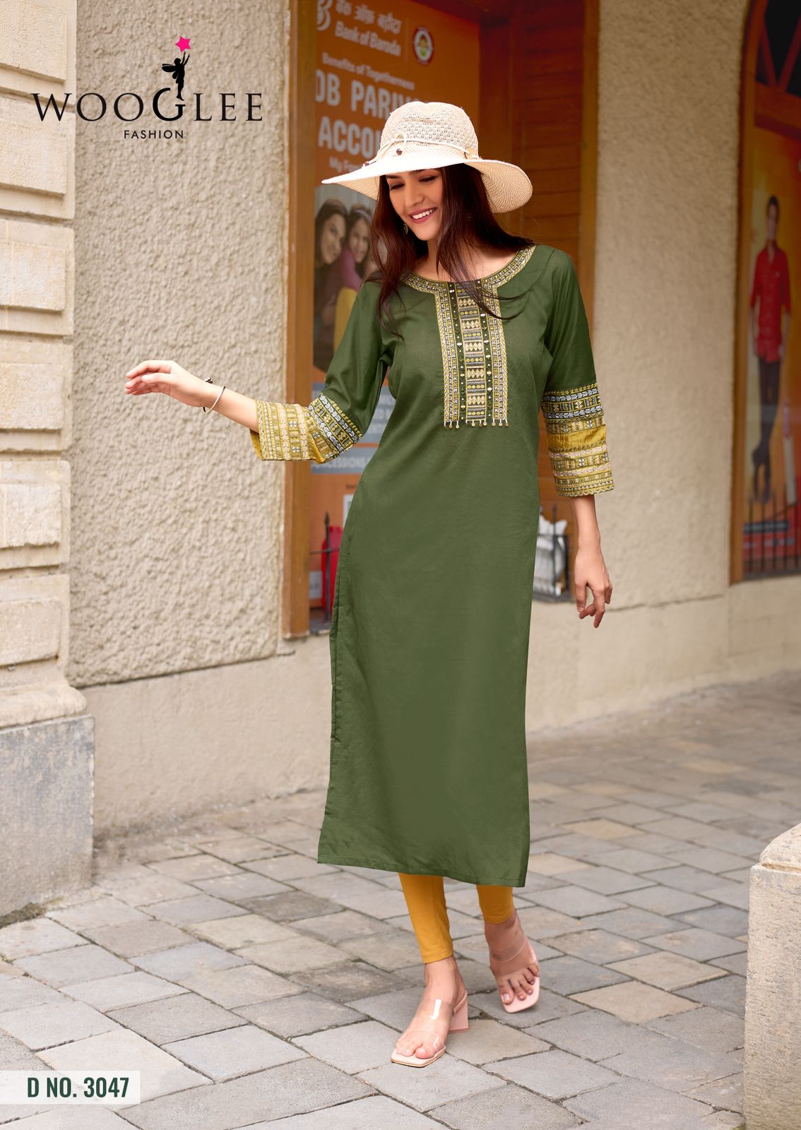 Salonee Vol 9 Wooglee Heavy Rayon Long Straight Kurti Manufacturer Gujarat