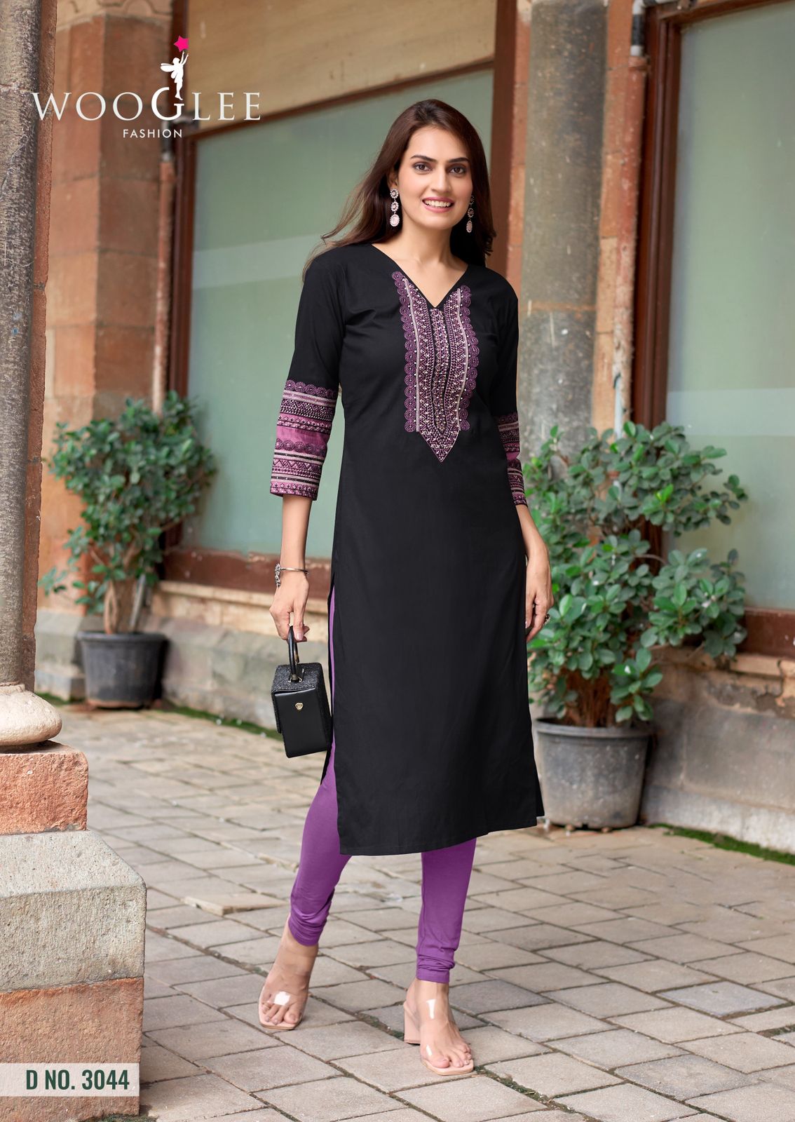 Salonee Vol 9 Wooglee Heavy Rayon Long Straight Kurti Manufacturer Gujarat