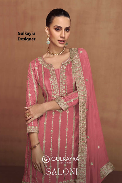 Saloni Gulkayra Designer Simmer Readymade Suits Exporter India