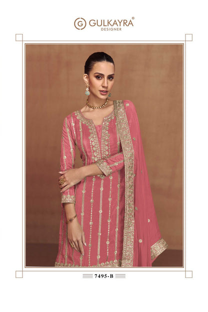 Saloni Gulkayra Designer Simmer Readymade Suits Exporter India