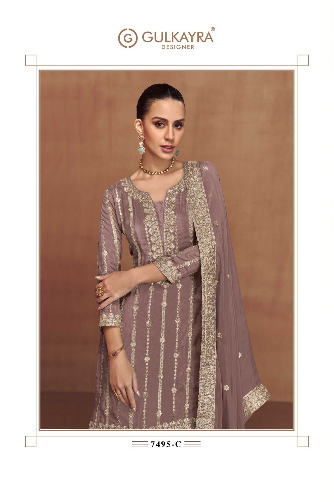 Saloni Gulkayra Designer Simmer Readymade Suits Exporter India