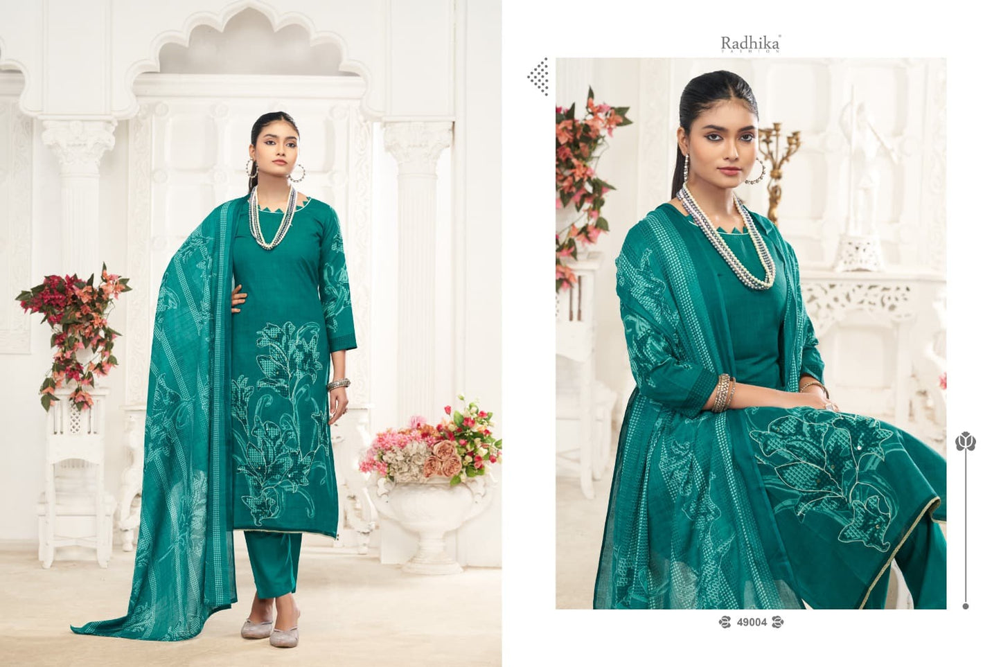 Saloni Radhika Fashion Azara Lawn Cotton Karachi Salwar Suits Wholesaler Ahmedabad