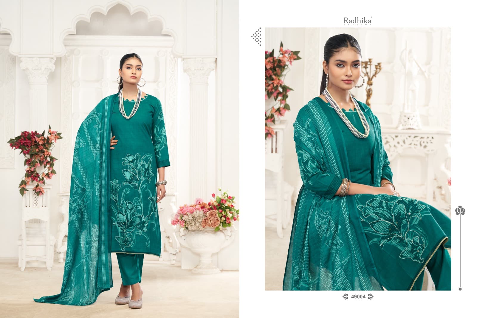 Saloni Radhika Fashion Azara Lawn Cotton Karachi Salwar Suits Wholesaler Ahmedabad