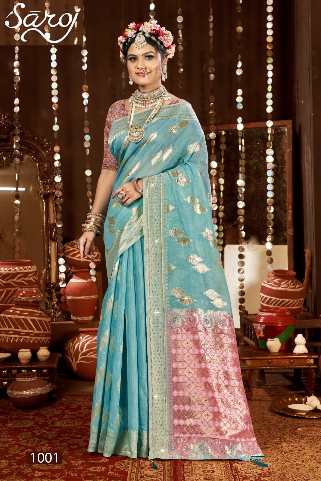 Salsa Linen Saroski Vol 1 Saroj Sarees Wholesale Price