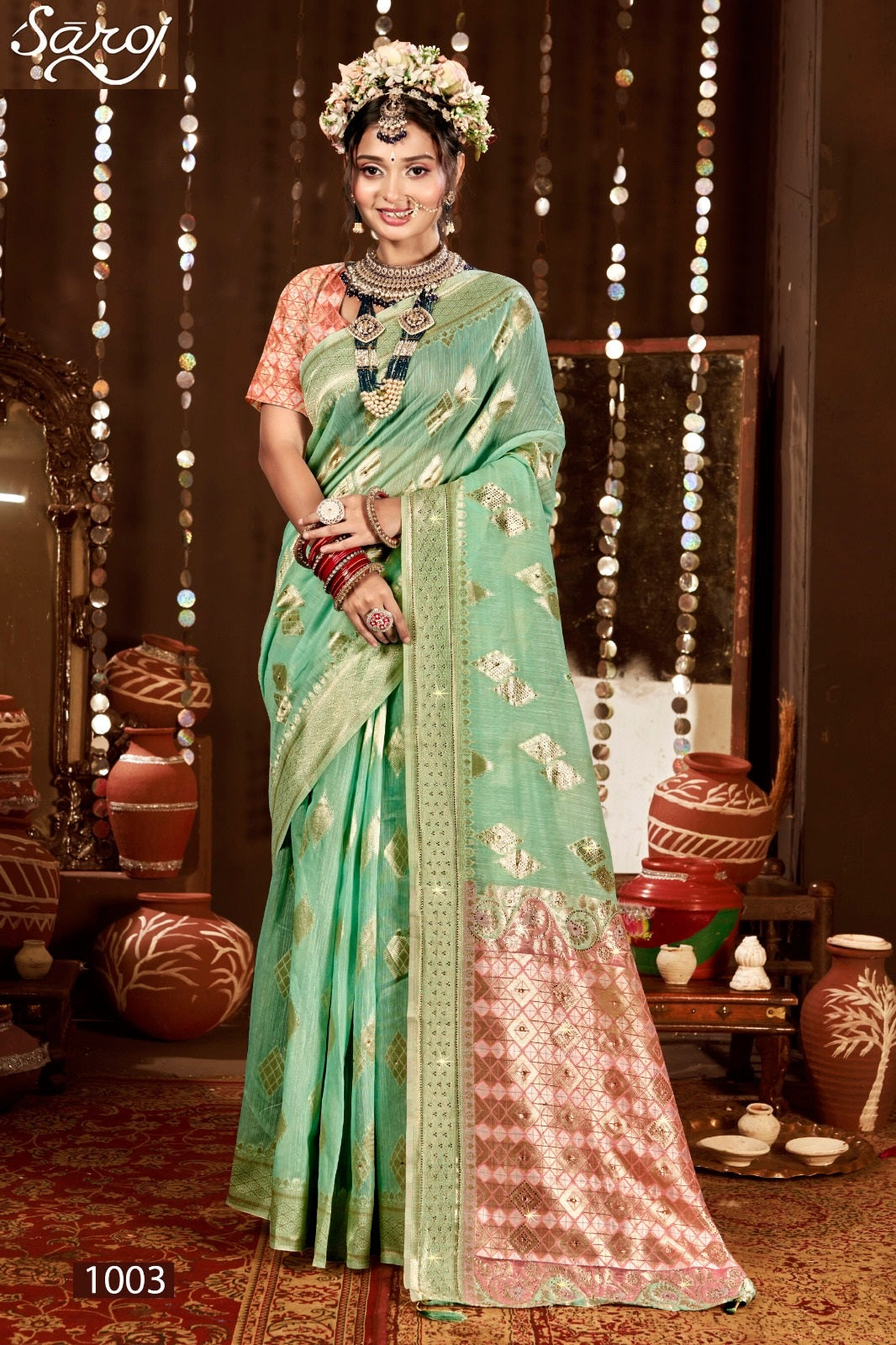 Salsa Linen Saroski Vol 1 Saroj Sarees Wholesale Price