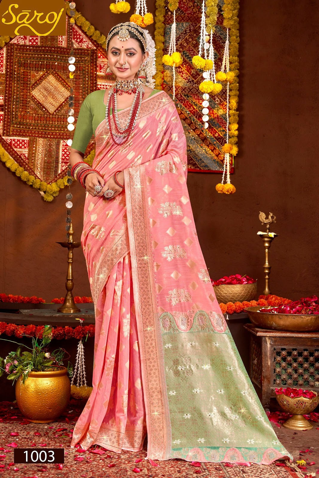 Salsa Linen Saroski Vol 2 Saroj Sarees Manufacturer India