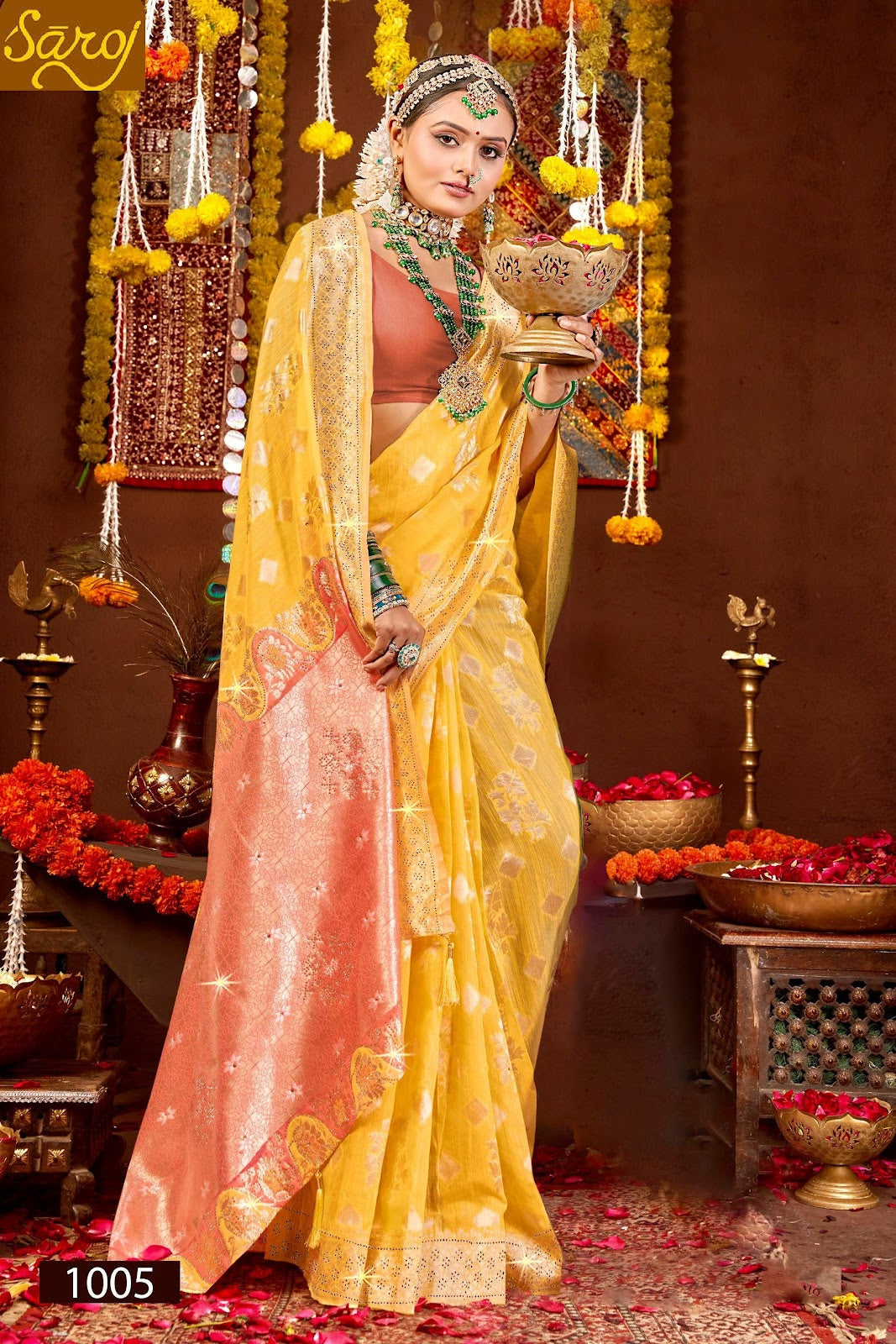 Salsa Linen Saroski Vol 2 Saroj Sarees Manufacturer India