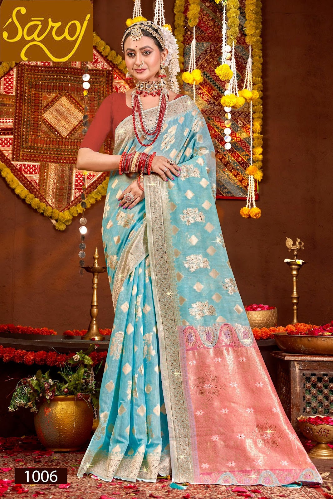 Salsa Linen Saroski Vol 2 Saroj Sarees Manufacturer India