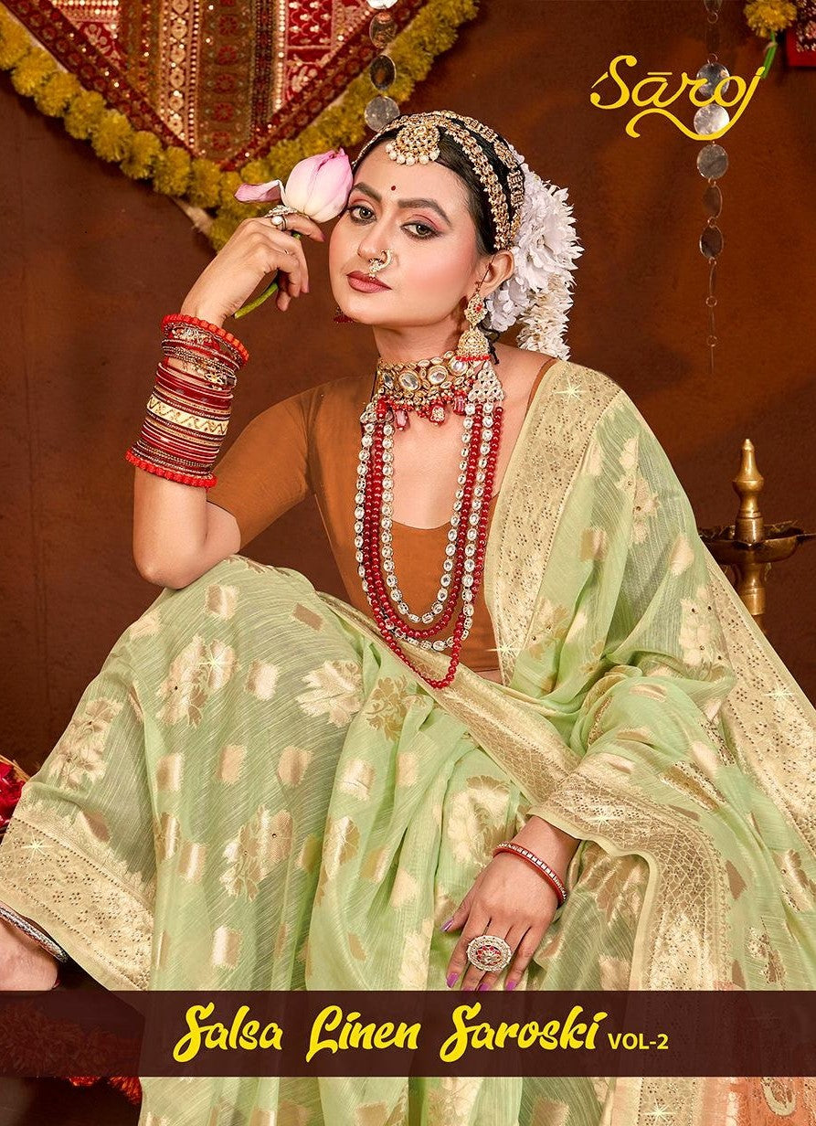 Salsa Linen Saroski Vol 2 Saroj Sarees Manufacturer India