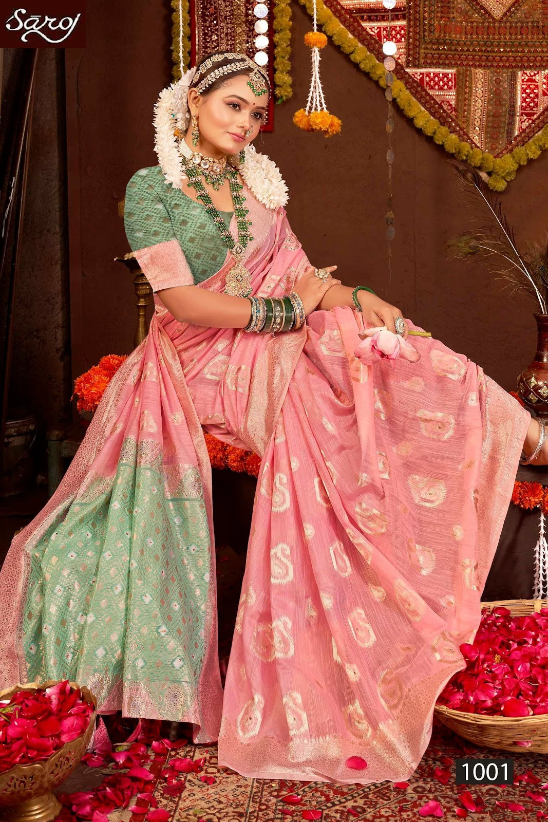 Salsa Linen Saroski Vol 3 Saroj Sarees Supplier India
