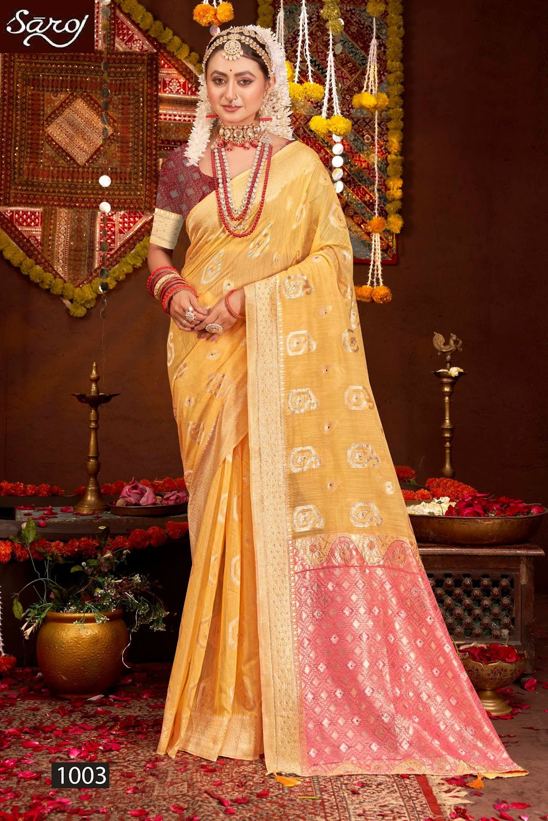 Salsa Linen Saroski Vol 3 Saroj Sarees Supplier India