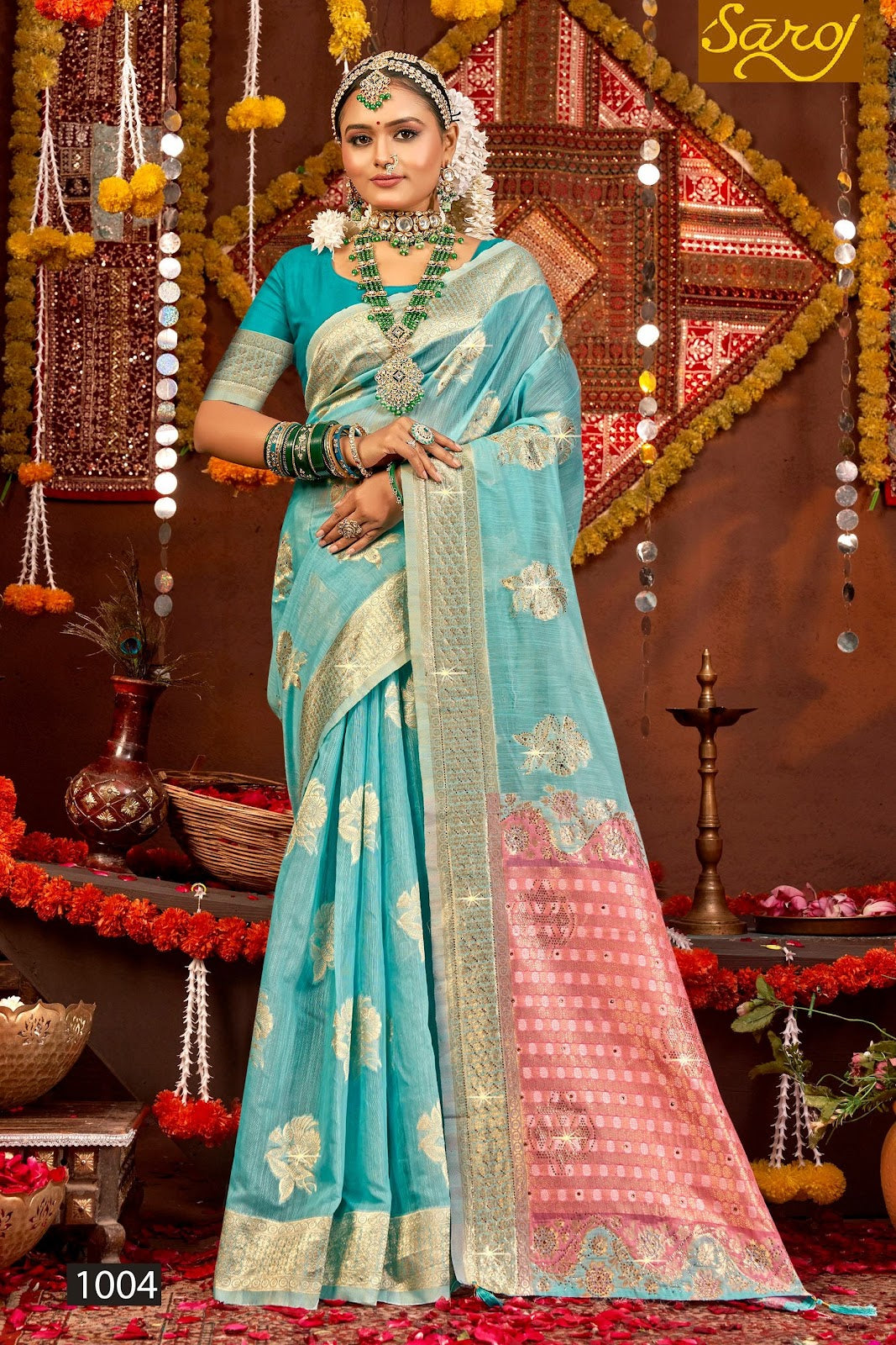 Salsa Linen Saroski Vol 4 Saroj Sarees Wholesale Price