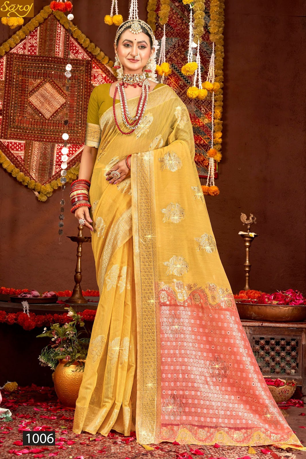 Salsa Linen Saroski Vol 4 Saroj Sarees Wholesale Price