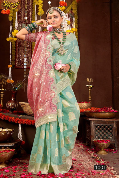 Salsa Linen Saroski Vol 5 Saroj Sarees Exporter India