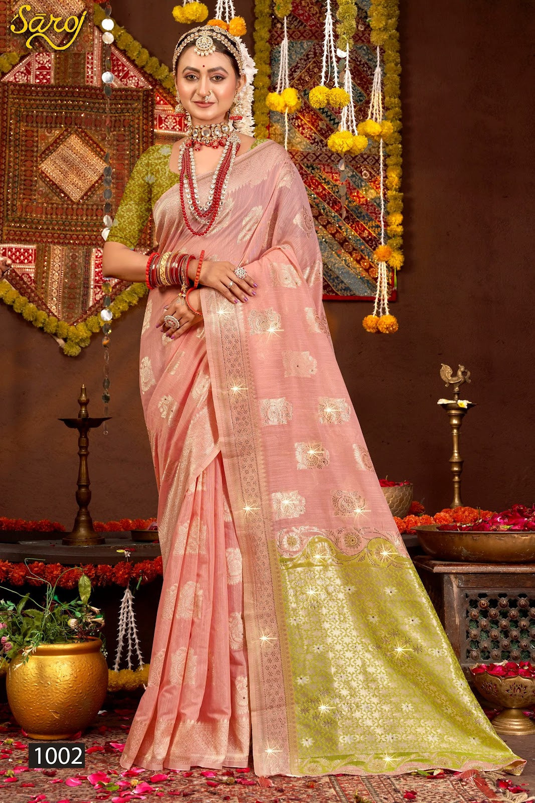 Salsa Linen Saroski Vol 5 Saroj Sarees Exporter India