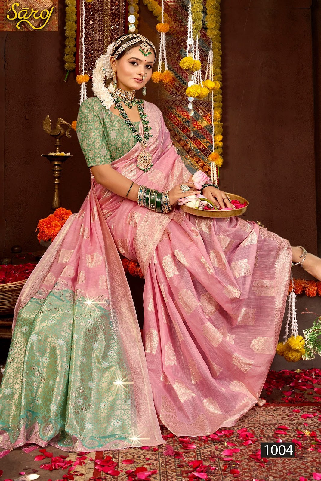 Salsa Linen Saroski Vol 5 Saroj Sarees Exporter India