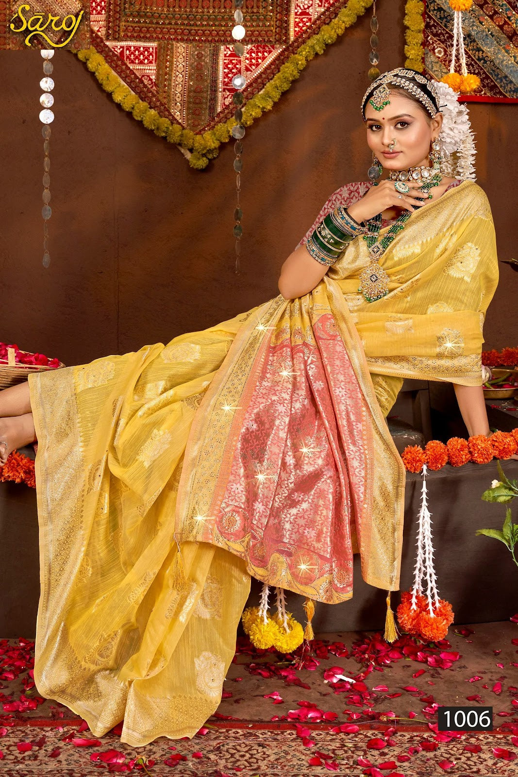 Salsa Linen Saroski Vol 5 Saroj Sarees Exporter India