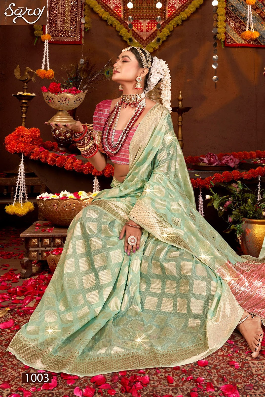 Salsa Linen Saroski Vol 6 Saroj Sarees Wholesaler India