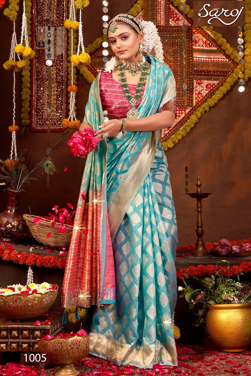 Salsa Linen Saroski Vol 6 Saroj Sarees Wholesaler India