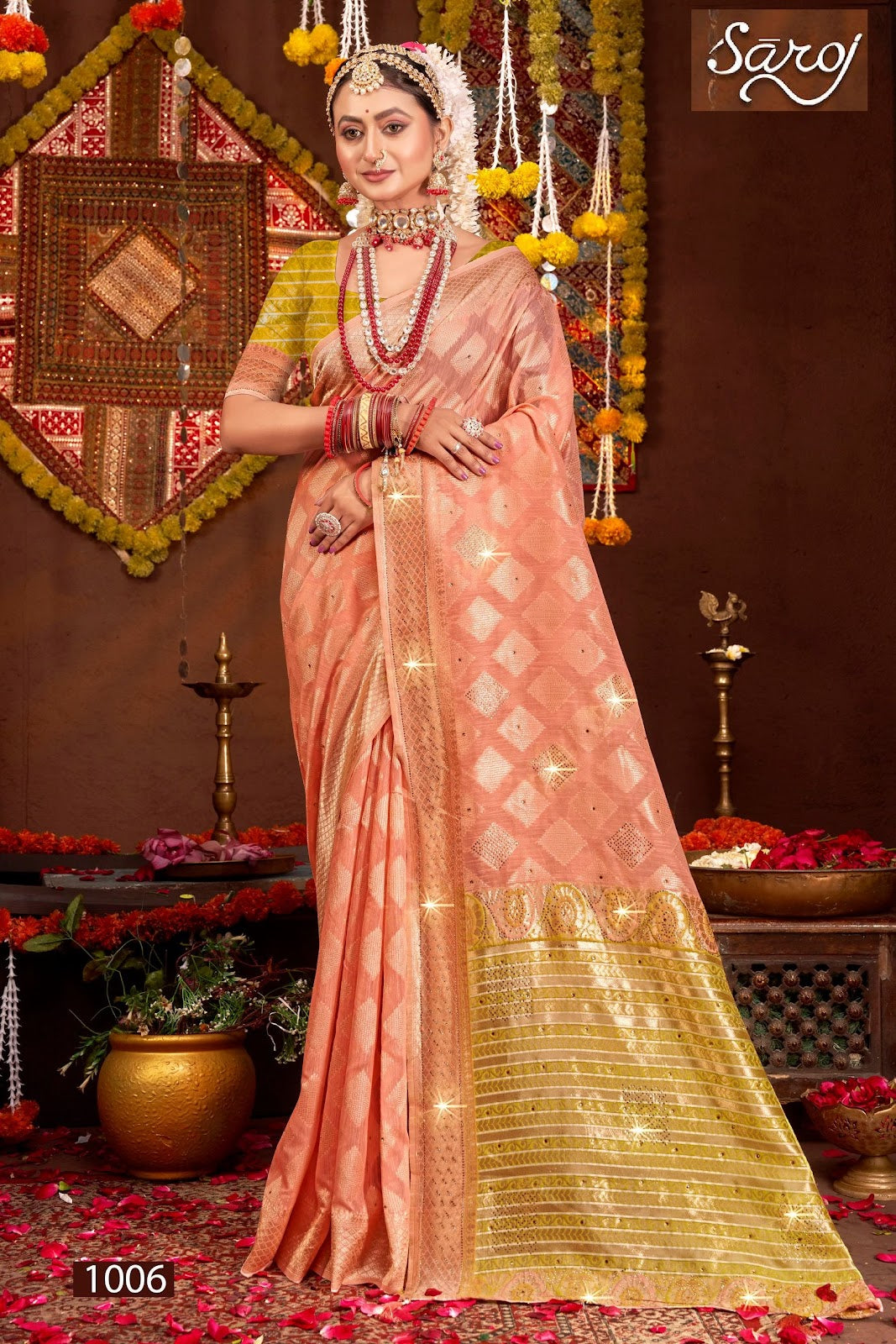 Salsa Linen Saroski Vol 6 Saroj Sarees Wholesaler India