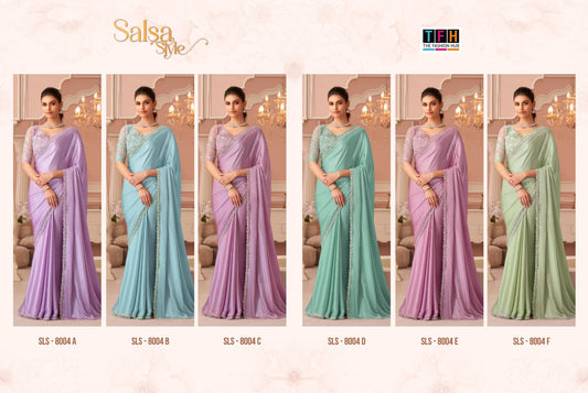Salsa Style 8004 Hit Tfh Sarees Wholesale