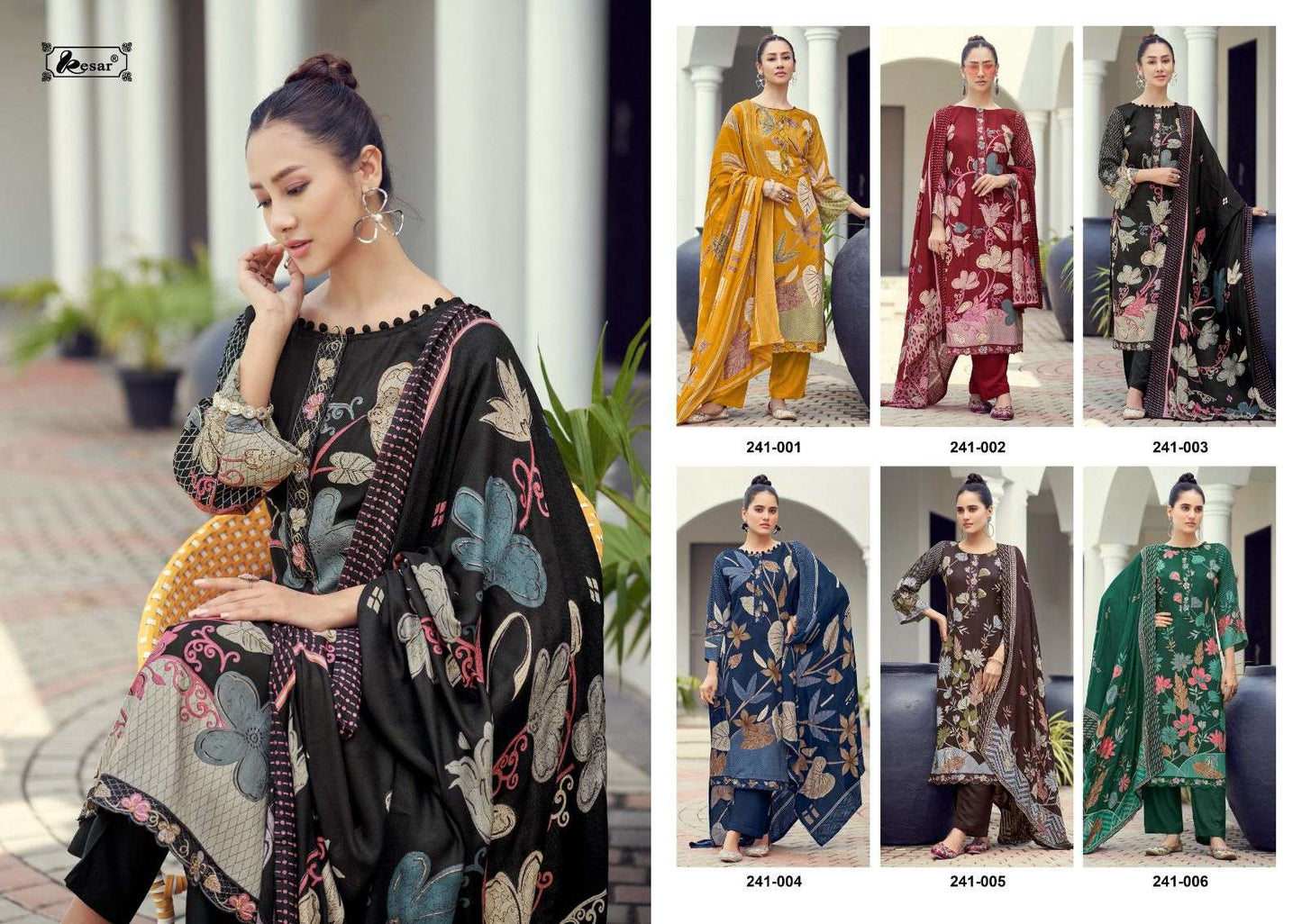 Sama Saveda Vol 1 Kesar Viscose Pashmina Suits Exporter Gujarat