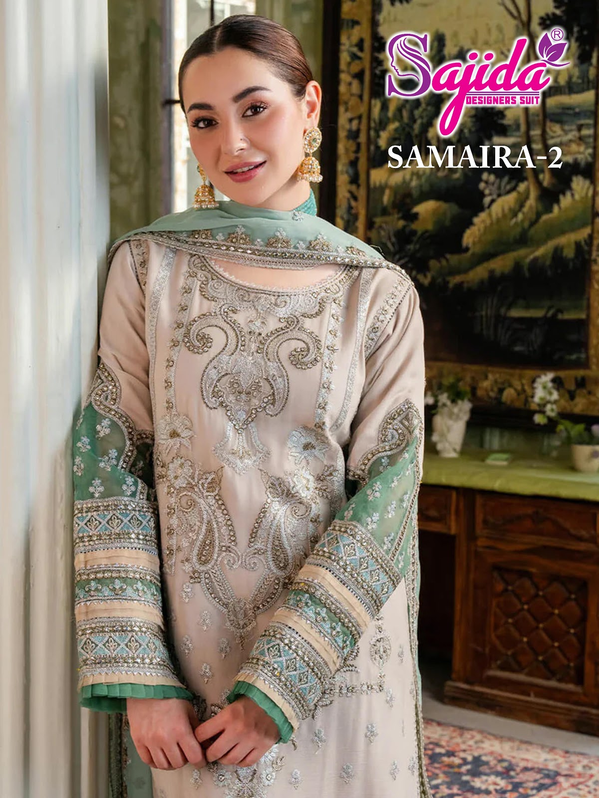 Samaira 2 Sajida Georgette Pakistani Salwar Suits Exporter India