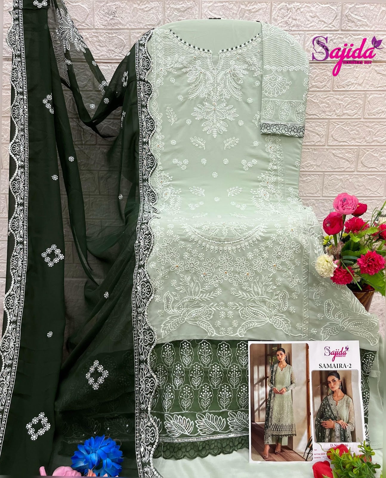 Samaira 2 Sajida Georgette Pakistani Salwar Suits Exporter India
