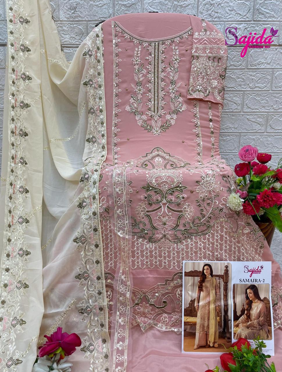 Samaira 2 Sajida Georgette Pakistani Salwar Suits Exporter India
