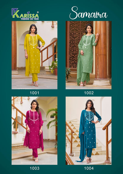 Samaira Karissa Premium Cotton Readymade Suits Supplier Gujarat