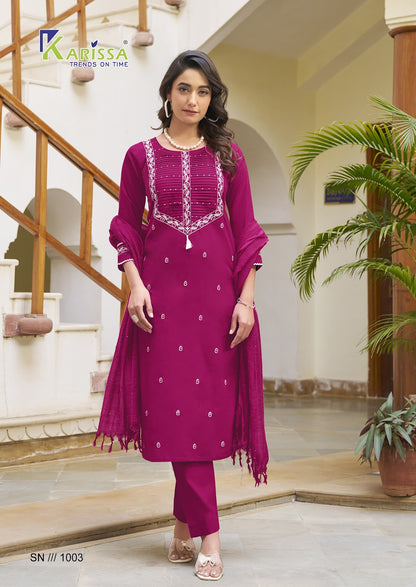 Samaira Karissa Premium Cotton Readymade Suits Supplier Gujarat