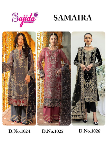 Samaira Sajida Georgette Pakistani Salwar Suits Exporter Gujarat