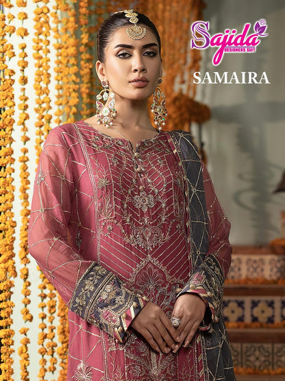 Samaira Sajida Georgette Pakistani Salwar Suits Exporter Gujarat